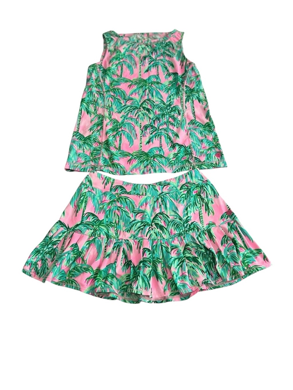 Lilly Pulitzer Luxletic Pink Palm Blossom Suite Set Size Small